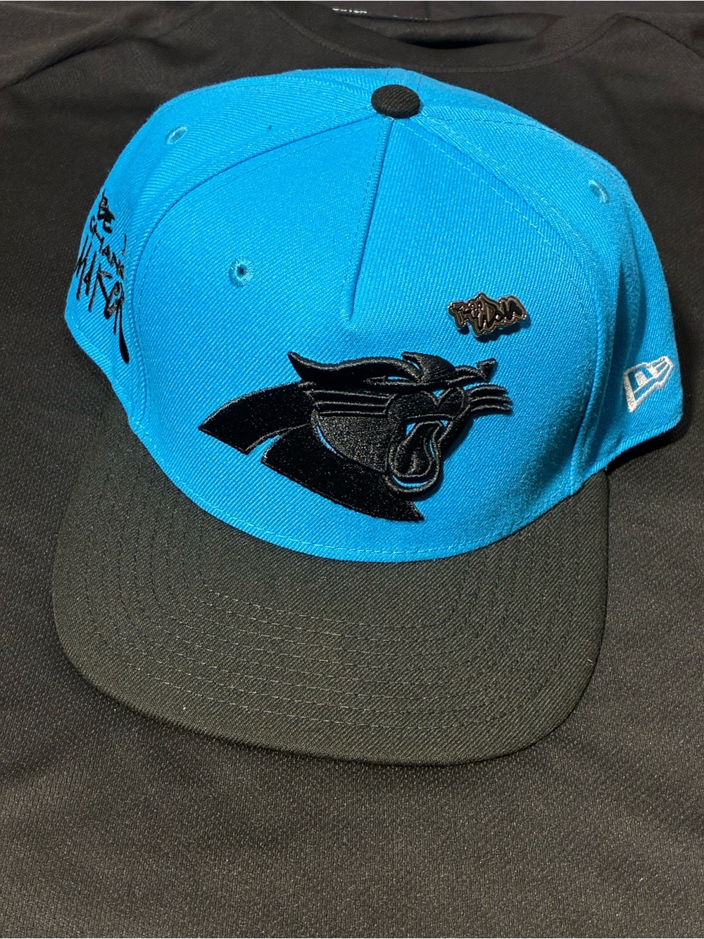 Carolina Panthers New Era 9Fifty snapback. Inspire Change Collection w/ hat pin